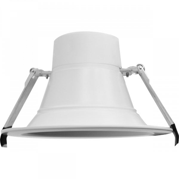 10 Inch Recessed Lighting Drop Ceiling, 18W / 23W / 30W, 1800 thru 3000 Lumens, 3K / 35K / 4K, 80+ CRI, 0-10V Dimmable, White Flange with Baffle Trim, 120-277V