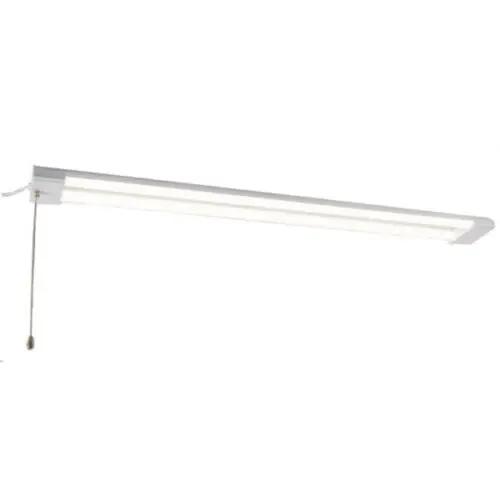 4 Foot LED Shop Light, 40 Watt, 4000 Lumens, 4000K, 80+ CRI, Linkable, On-Off Pull Chain, 120-277V