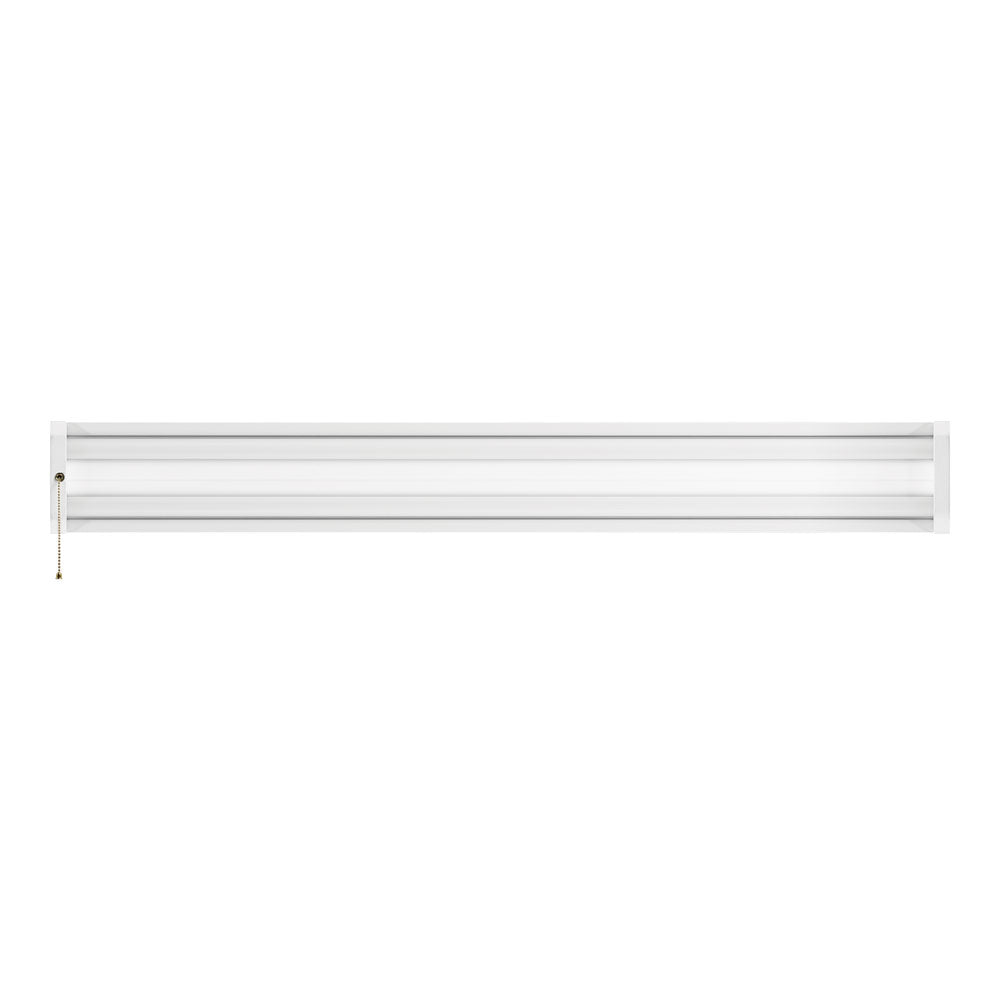 4 Foot Shop Light, 42 Watt, 4300 Lumens, 5000K, Pull Chain Included, Linkable, 120-277V