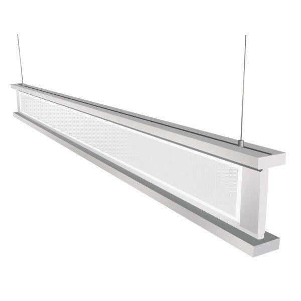 4 Foot Suspended Linear LED Lighting Fixture, 40 Watt, 4000 Lumens, 3K / 35K / 4K, 80+ CRI, 0-10V Dimmable, 120-277V