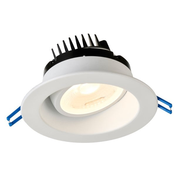 4" Gimbal Recessed Light, 11.4 Watt, 1050 Lumens, 90+ CRI, Dimmable, 38 Degree Beam Angle, IP54 Rating, Title 24 Complaint, Energy Star Rated, 120V