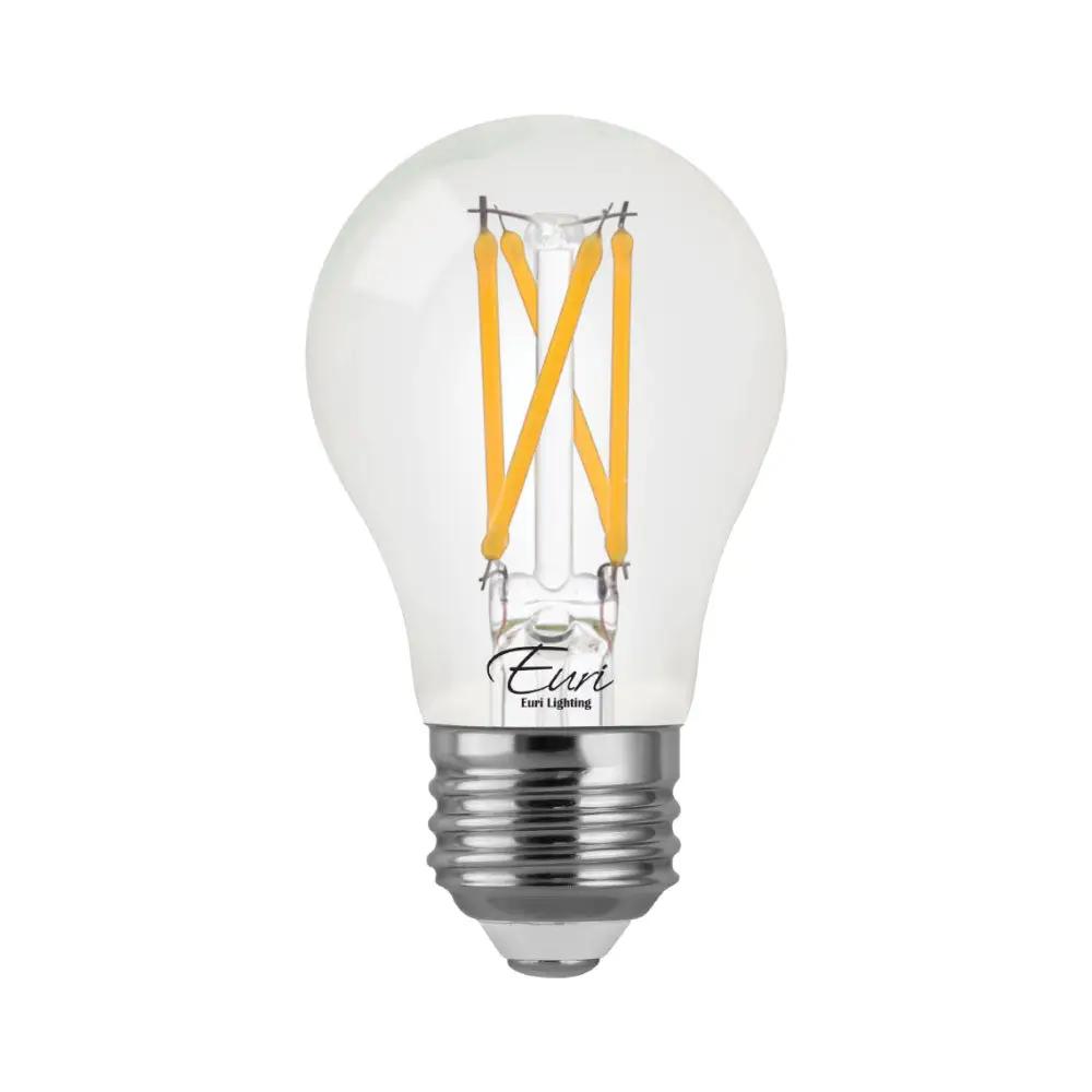 A15 LED Filament Bulb, 4.5 Watt, 450 Lumens, 2700K, 80 CRI, Dimmable, Medium E26 Base, Energy Star Rated, 120V