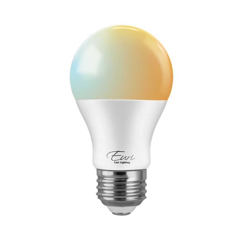 A19 LED Smart Bulb, 10 Watt, 800 Lumens, 2000K thru 5000K, 80+ CRI, Dimmable, Wi-Fi Enabled, Medium E26 Base, 120V