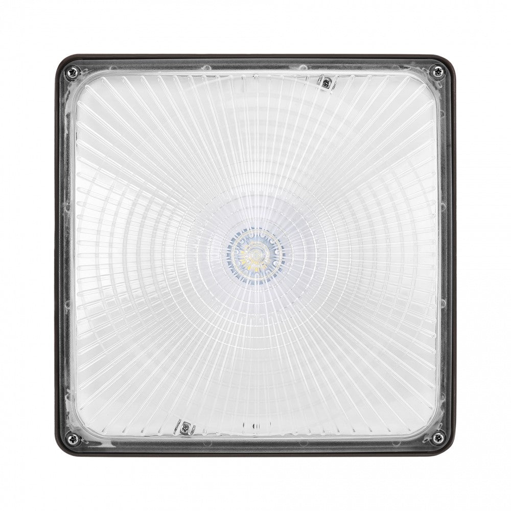 LED Canopy Light, 40 Watt, 5450 Lumens, IP65 Rating, High-Temperature Polycarbonate Lens, 120-277V