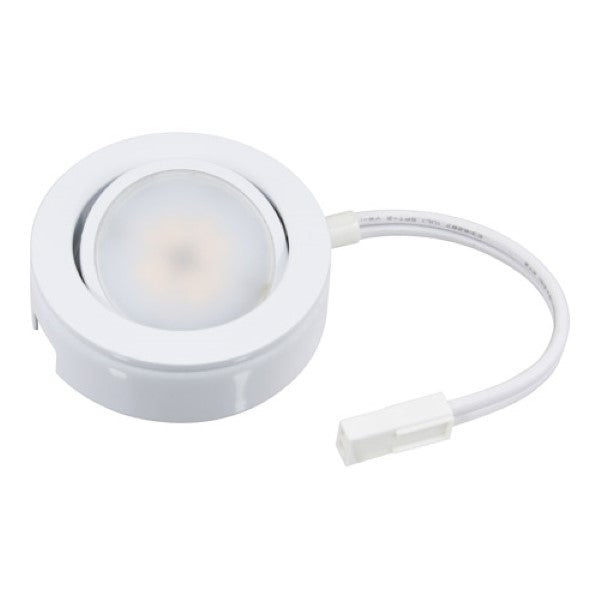 Under Cabinet Puck Lighting Fixture, 4.3 Watt, 250 Lumens, 90+ CRI, Dimmable, 120V