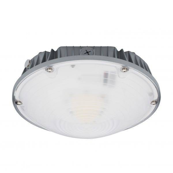 LED Garage Canopy Light, 59 Watt, 7800 Lumens, 80+ CRI, 0-10V Dimmable, 160 Degree Beam Angle, IP54 Rated, Polycarbonate Fresnel Lens, 120-277V-by-Litetronics