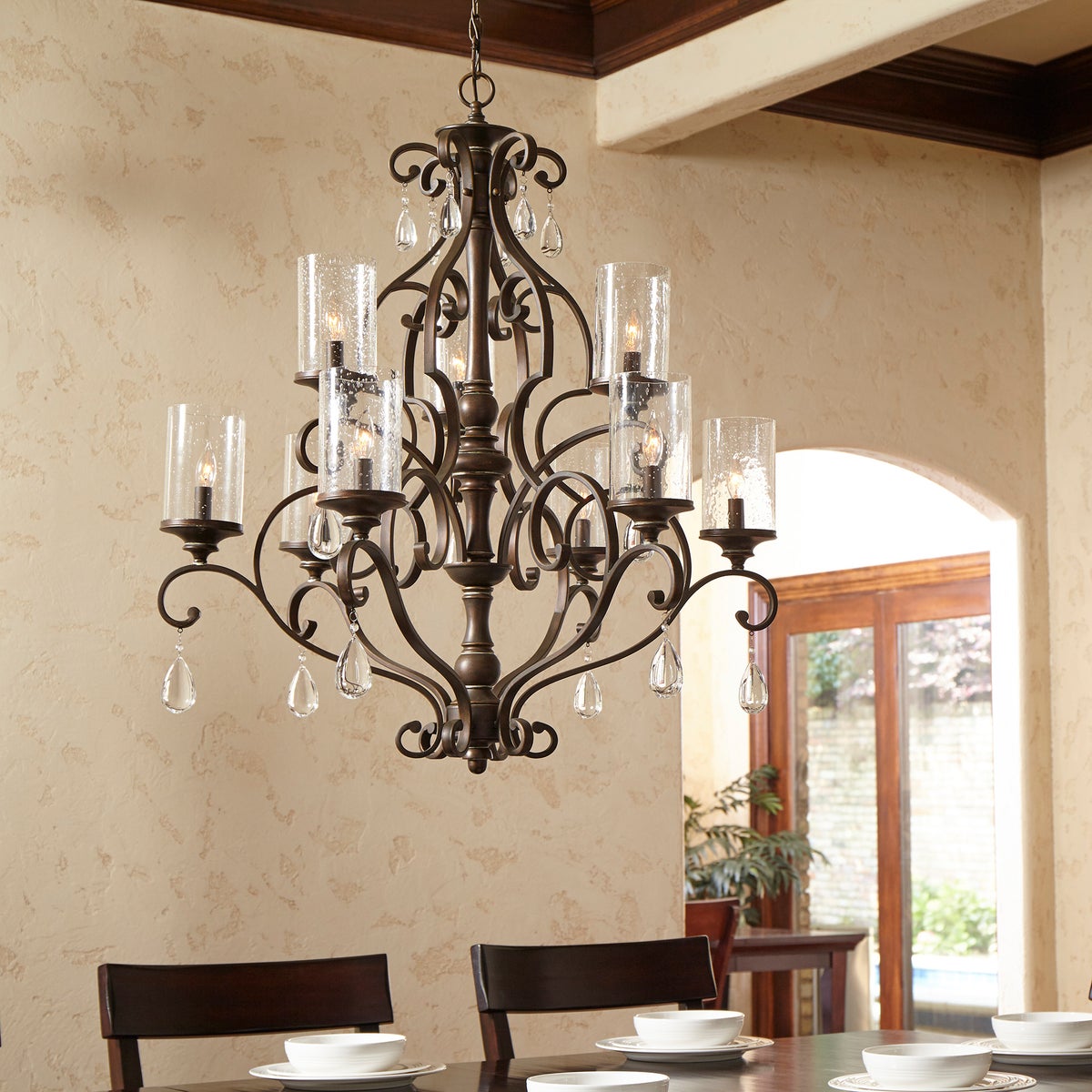 Spanish Chandelier-by-Quorum International